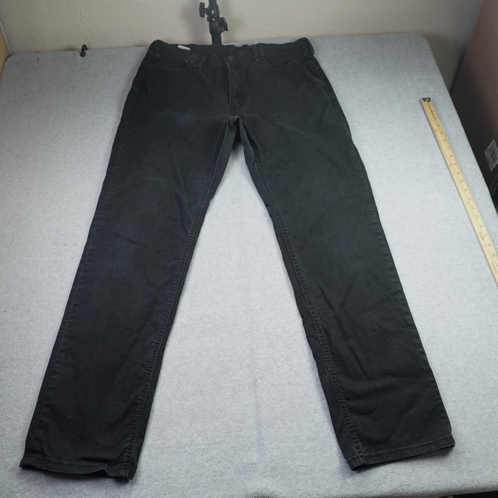 Levi's 541 Jeans Mens 38x36 Black Athletic Taper Stretch Denim
